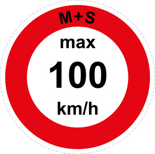 Panneau de limitation de vitesse à 100 km/h F-CAR1600-100