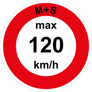 Panneau de limitation de vitesse à 120 km/h F-CAR1600-120