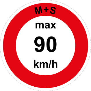 Panneau de limitation de vitesse à 90 km/h F-CAR1600-90