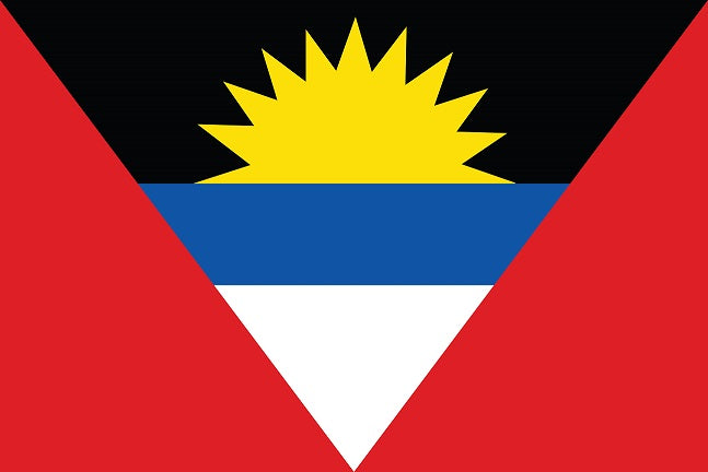 Autocollant drapeau d'Antigua-et-Barbuda 5-60cm Résistant aux intempéries F-FL-ANB