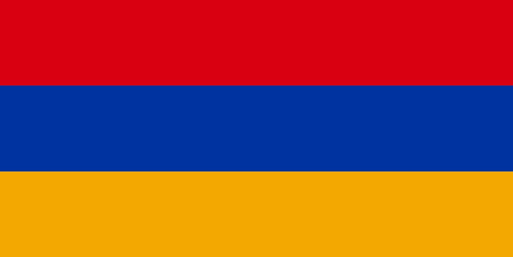 Autocollant drapeau de l'Arménie 5-60cm Résistant aux intempéries F-FL-ARM