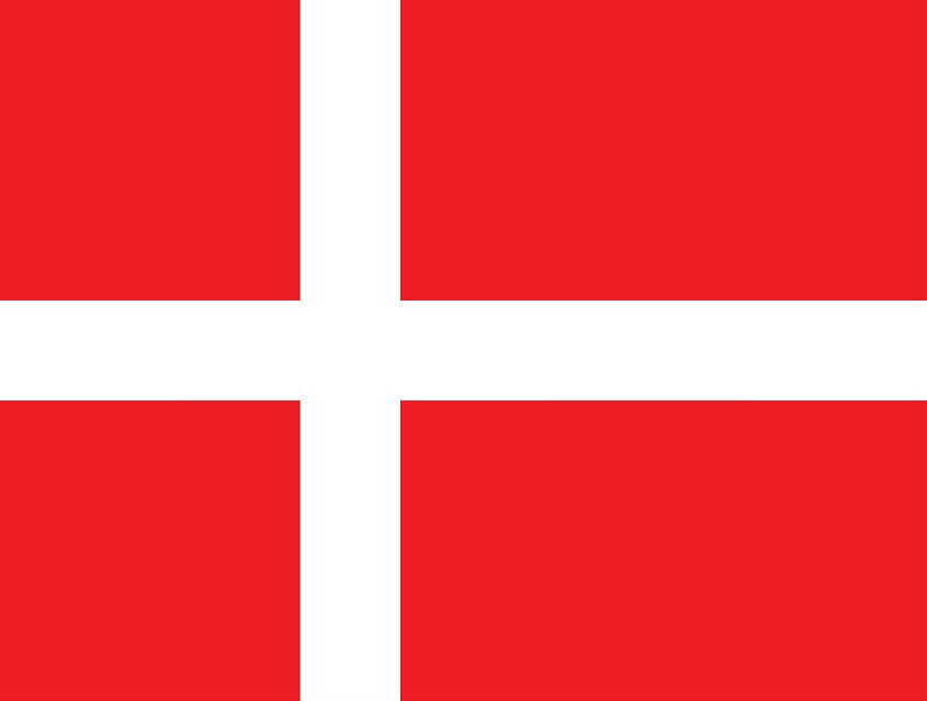 Autocollant drapeau du Danemark 5-60cm Résistant aux intempéries F-FL-DEN