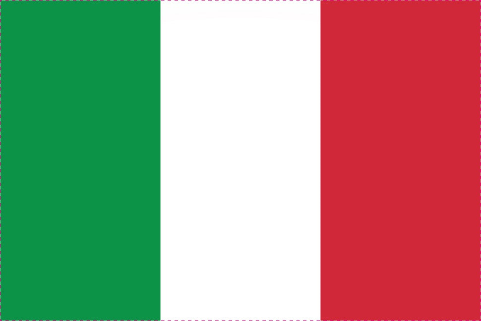 Autocollant drapeau de l'Italie 5-60cm Résistant aux intempéries F-FL-ITL