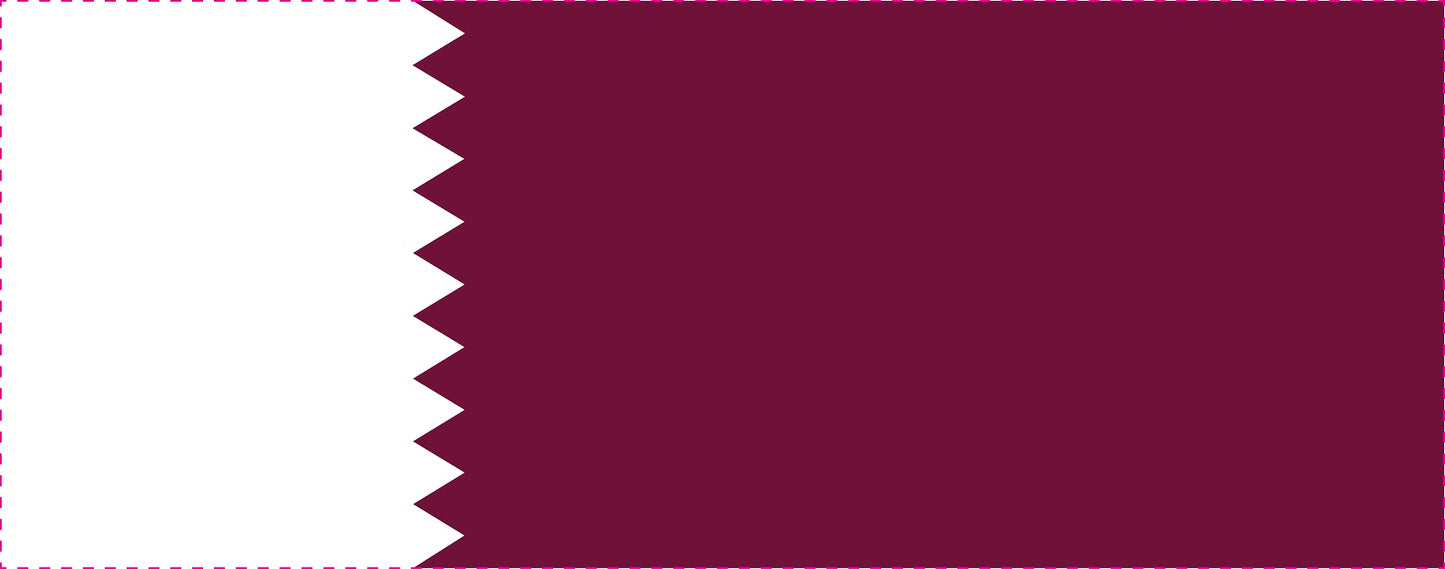 Autocollant drapeau du Qatar 5-60 cm Résistant aux intempéries F-FL-KAT