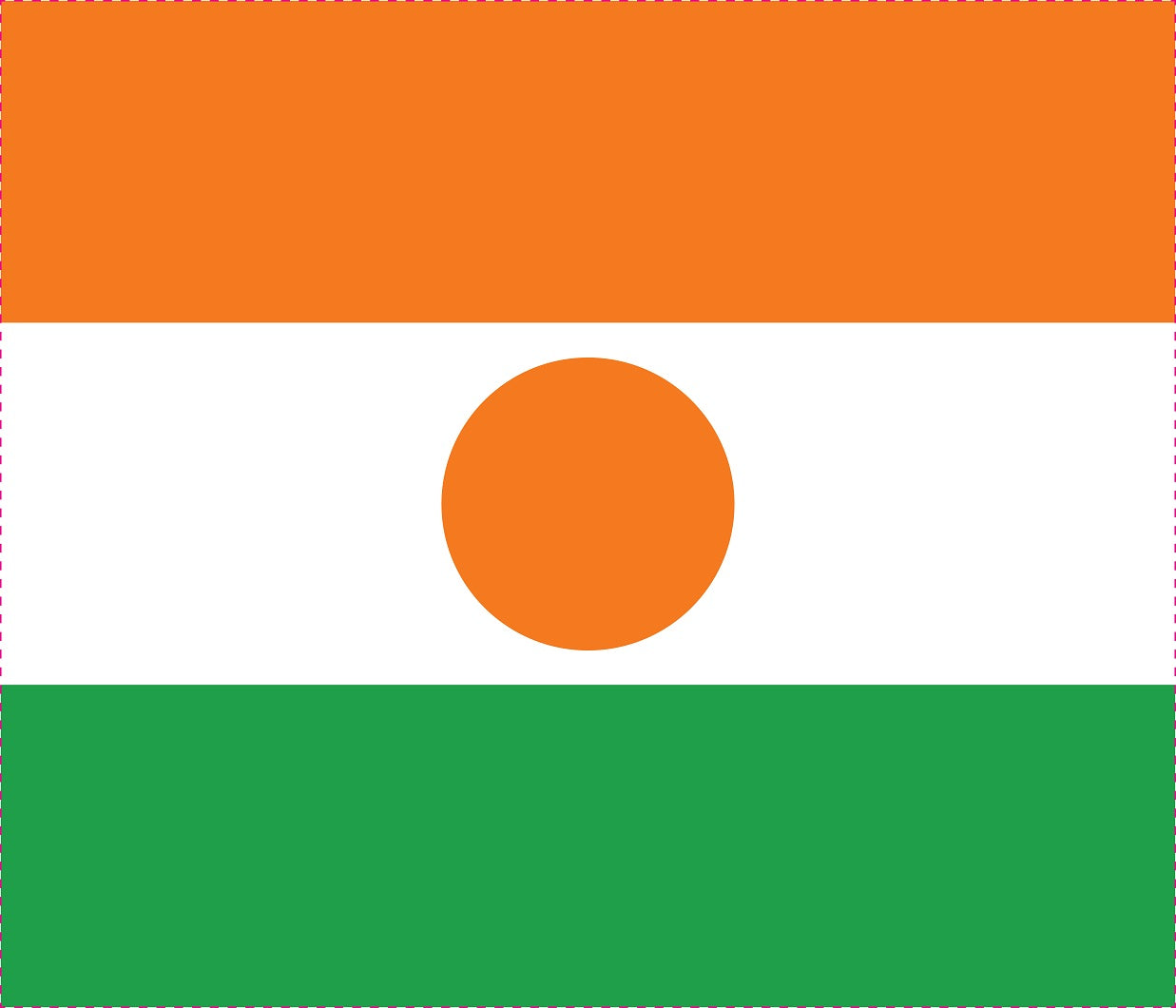 Autocollant drapeau du Niger 5-60 cm Résistant aux intempéries F-FL-NIG