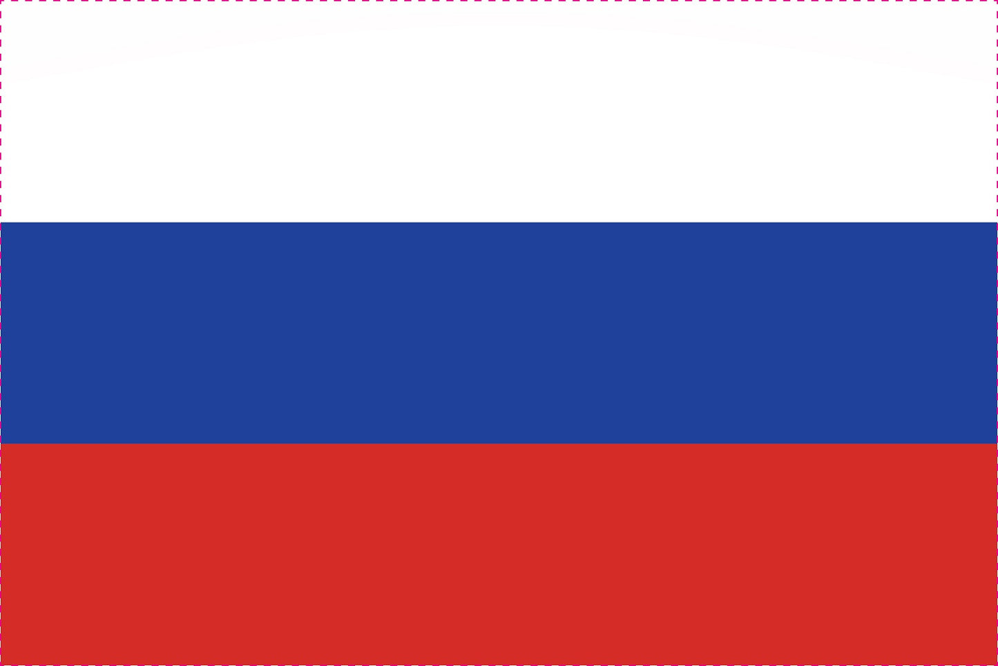 Autocollant drapeau de la Russie 5-60 cm Résistant aux intempéries F-FL-RUS