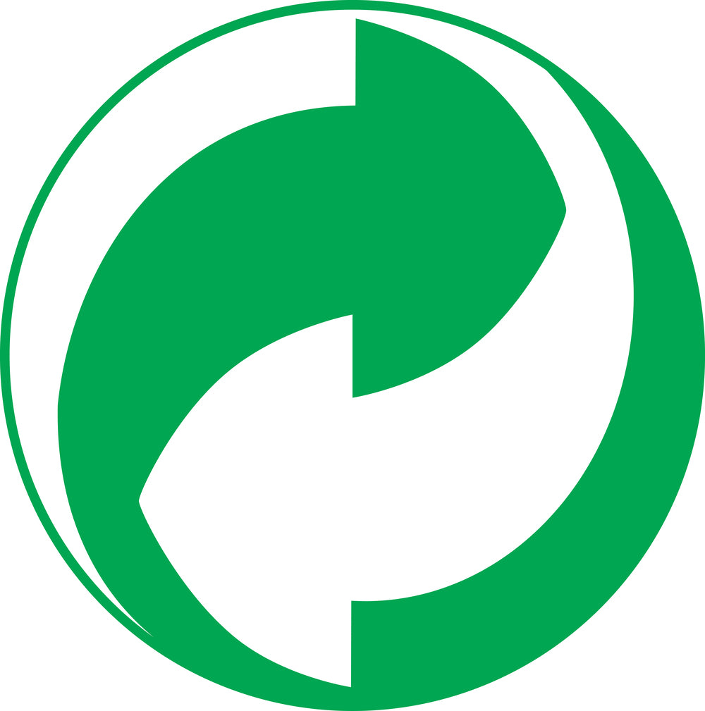 100 autocollants de recyclage "Le Point Vert" F-GRPE-100-0