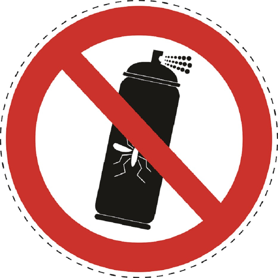 Autocollant d'interdiction "Organique / Interdiction de pulvériser des pesticides" en plastique PVC, ES-SI23200