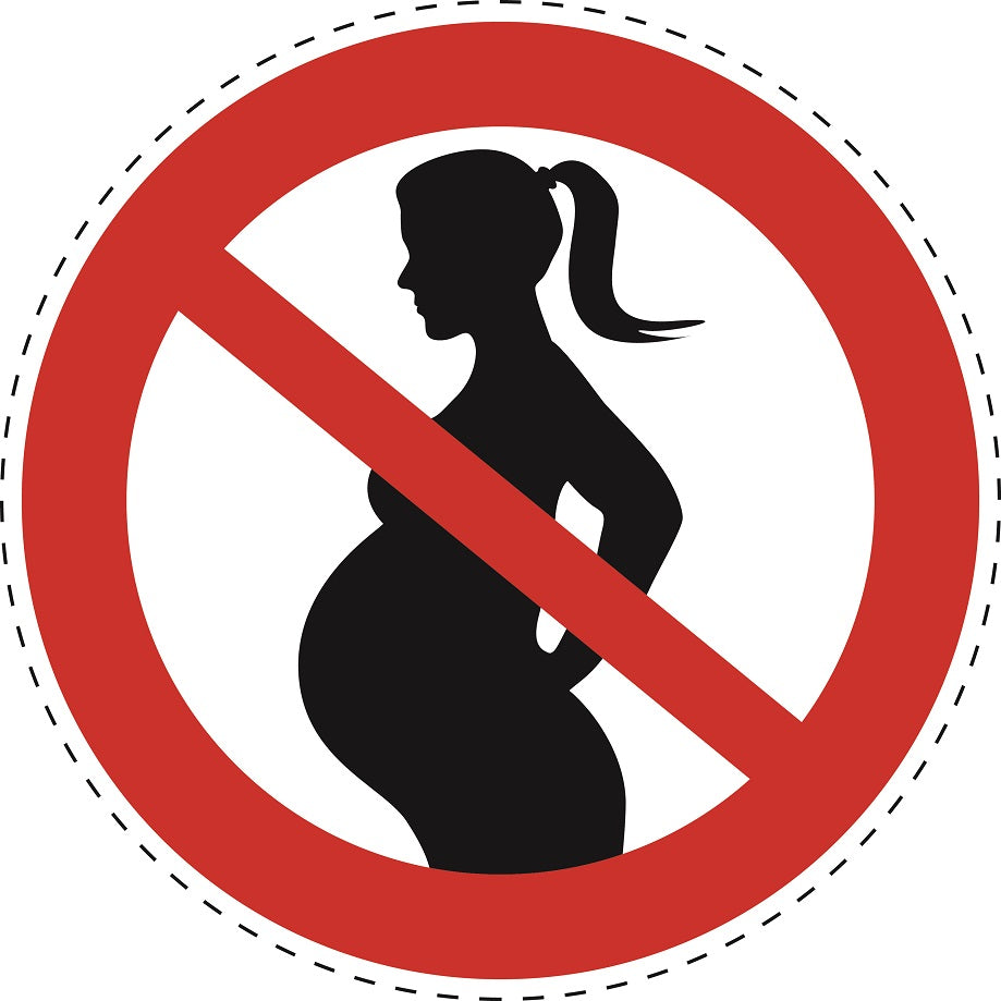 Autocollant d'interdiction "Femmes enceintes interdites" en plastiquePVC, ES-SI27600