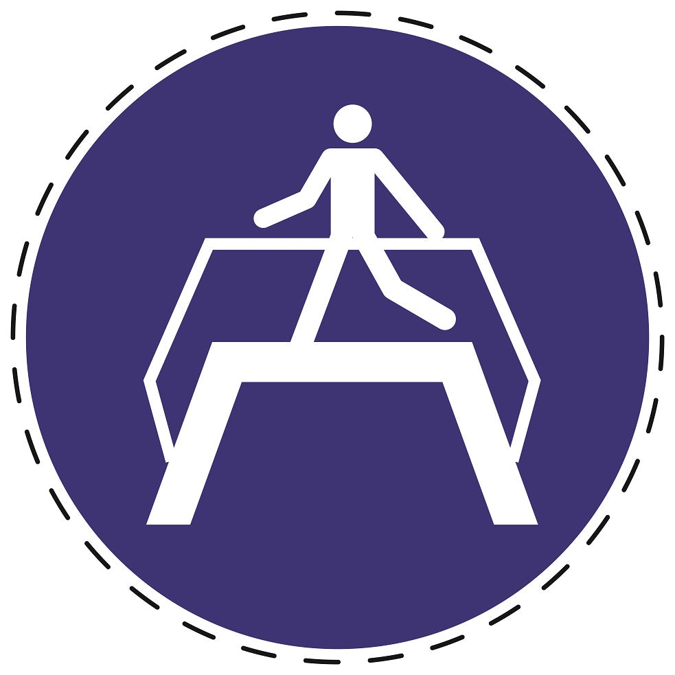 Autocollants obligatoires "Utilisez une transition d'utilisation" en plastique PVC, ES-SIM043