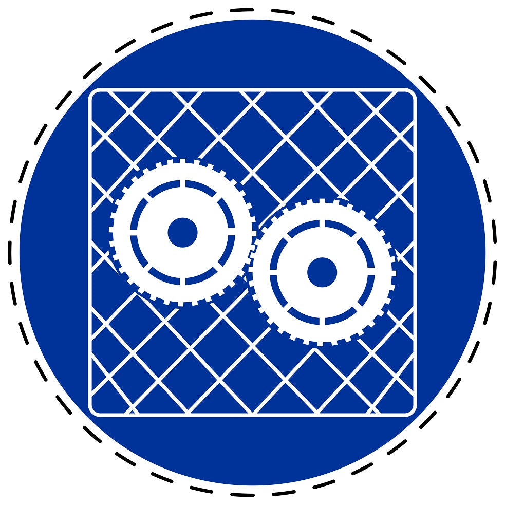 Autocollants obligatoires "Utiliser un écran protecteur" en plastique PVC, ES-SIM1310