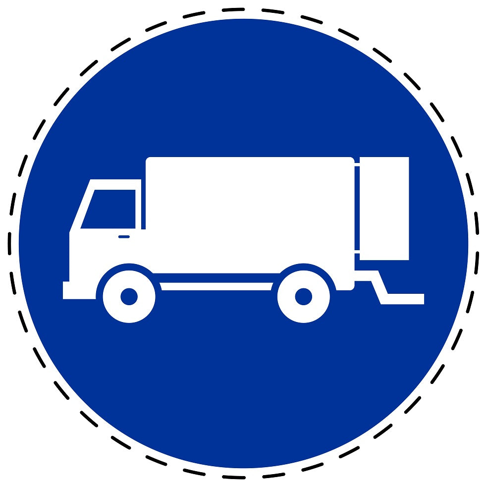 Autocollants obligatoires " Zone de chargement" en plastique PVC, ES-SIM1880