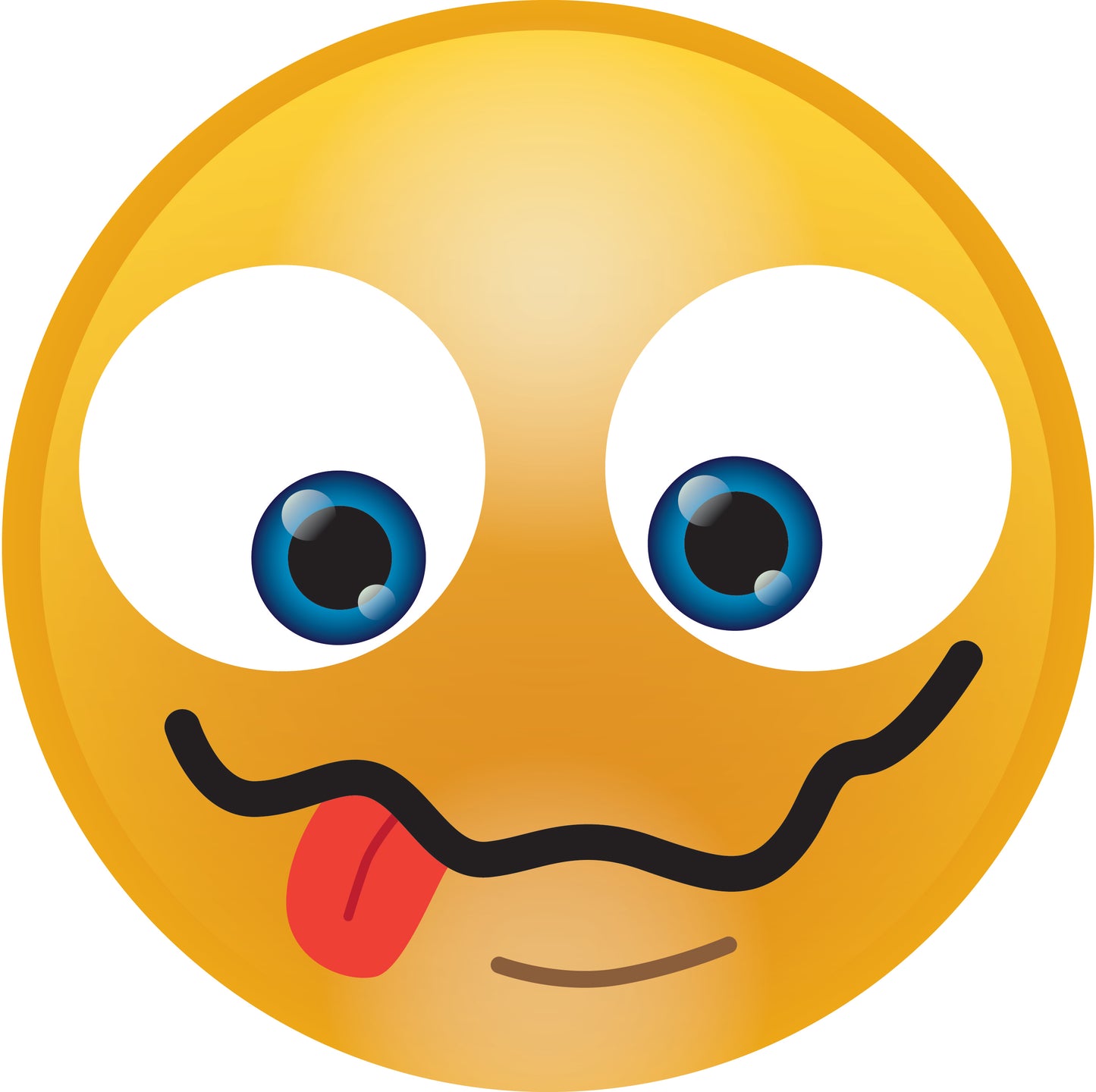 Autocollant smiley taille 2 - 60 cm F-SMI-10670