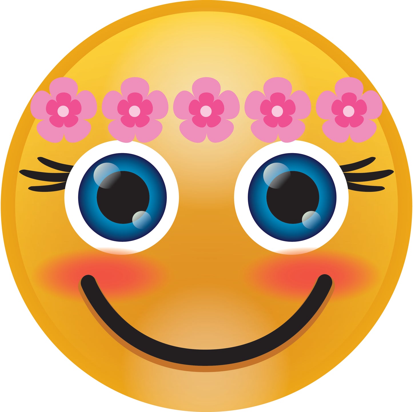 Autocollant smiley taille 2 - 60 cm F-SMI-10800