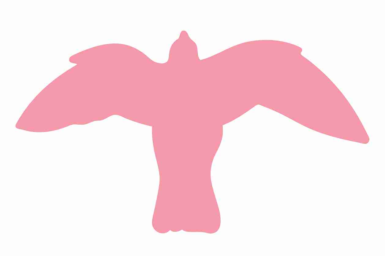 Autocollant de protection pour oiseaux 60–100 cm ES-VOG-50-812, couleur rouge clair, en plastique résistant aux intempéries.