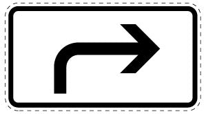 1 pièce de panneau de signalisation 20-70 cm F-Verk-1000-21