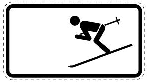 1 pièce de panneau de signalisation 20-70 cm F-Verk-1010-11