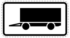 1 pièce de panneau de signalisation 20-70 cm F-Verk-1010-12