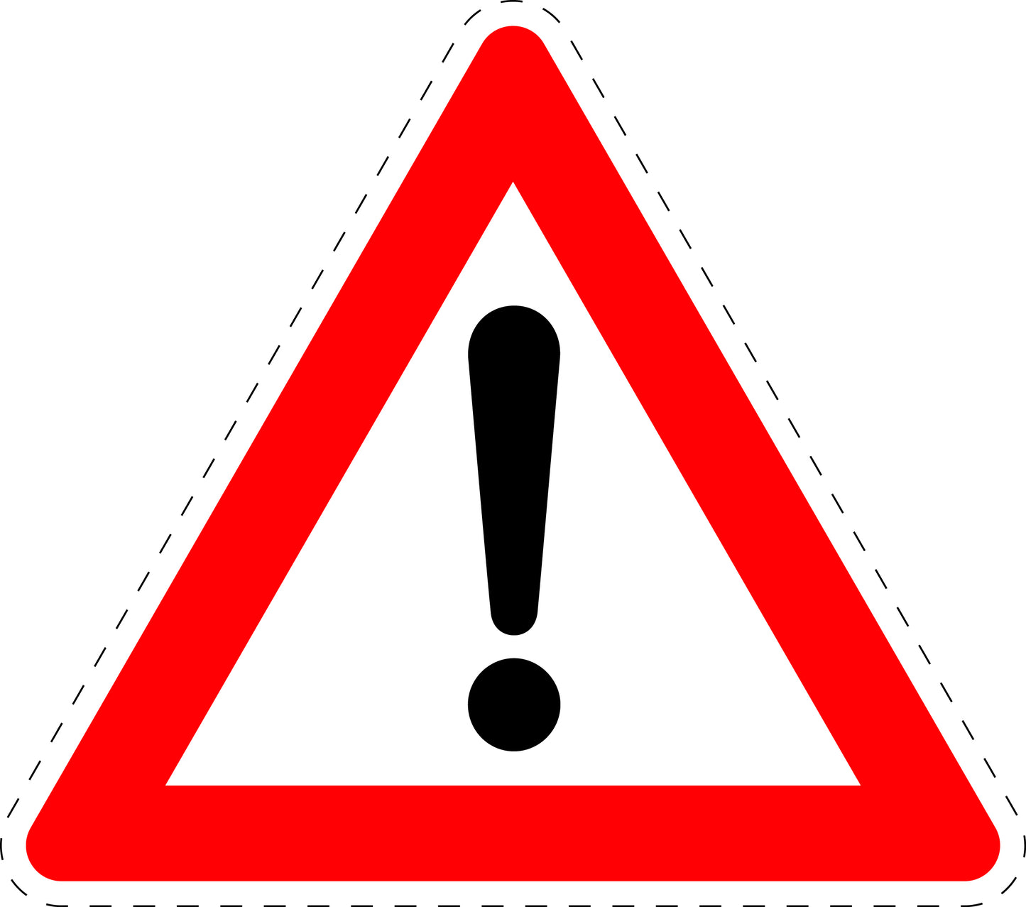 1 pièce panneau de signalisation "Zone dangereuse" 20-70 cm F-Verk-101