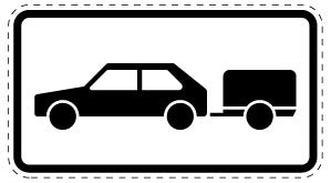1 pièce de panneau de signalisation 20-70 cm F-Verk-1048-11