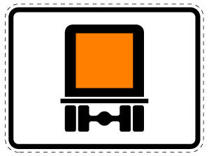 1 pièce de panneau de signalisation 20-70 cm F-Verk-1052-30