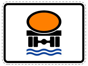 1 pièce de panneau de signalisation 2-15 cm F-Verk-1052-31