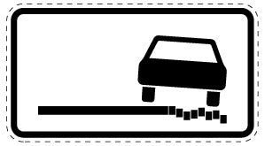1 pièce de panneau de signalisation 2-15 cm F-Verk-1052-38