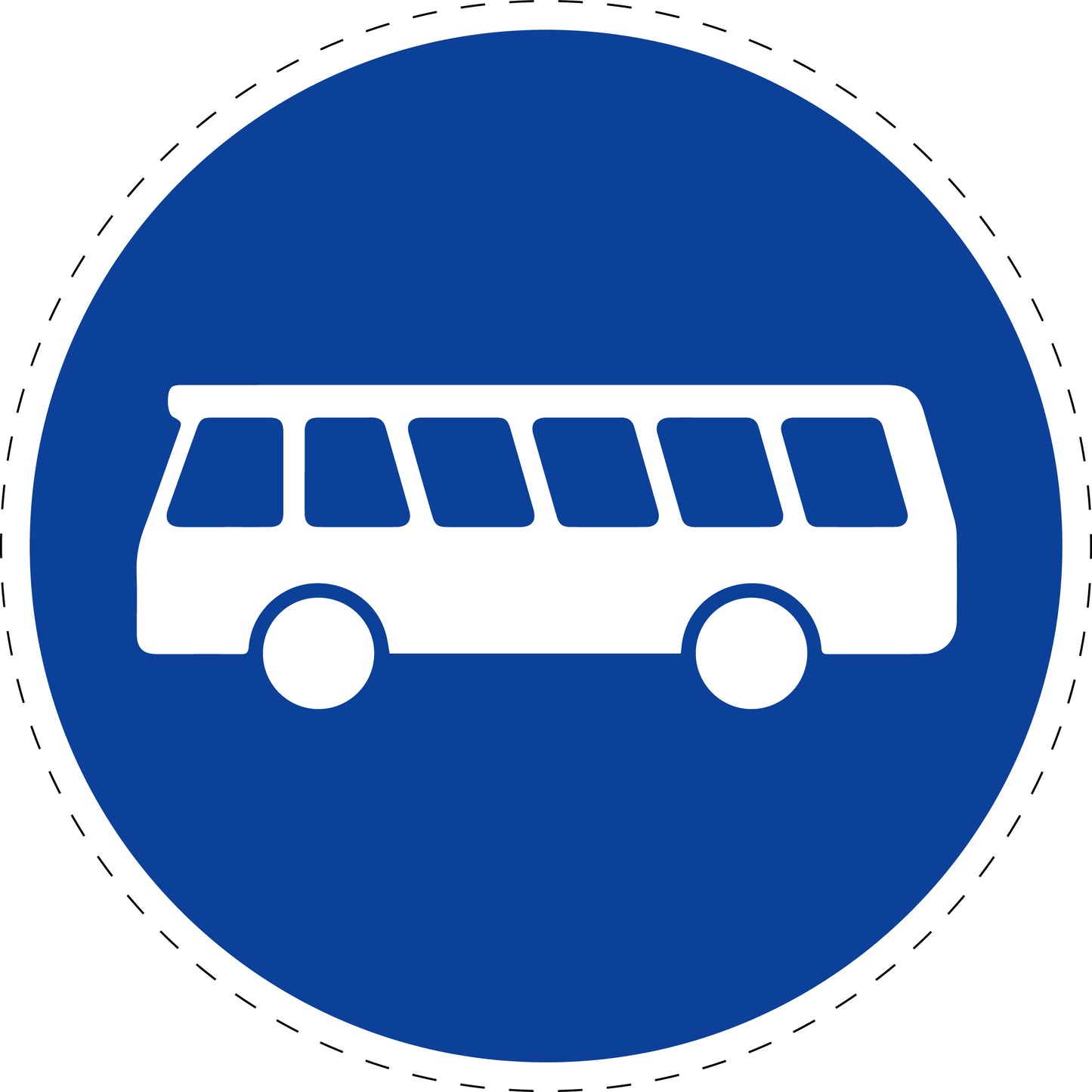 1 pièce panneau de signalisation "Voie réservée aux bus" 20-70 cm - F-Verk-245