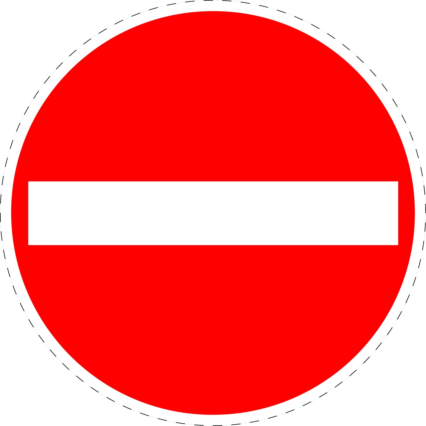 1 pièce panneau de signalisation "Sens interdit" 20-70 cm - F-Verk-267
