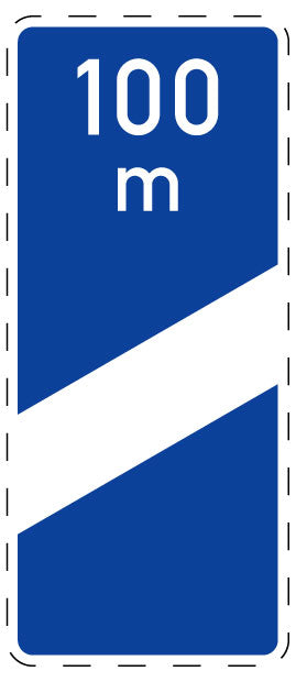 1 pièce de panneau de signalisation 20-70 cm F-Verk-452
