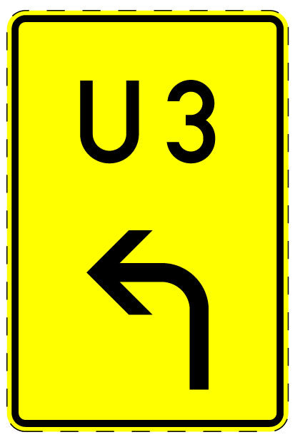 1 pièce de panneau de signalisation 2-15 cm F-Verk-455-10