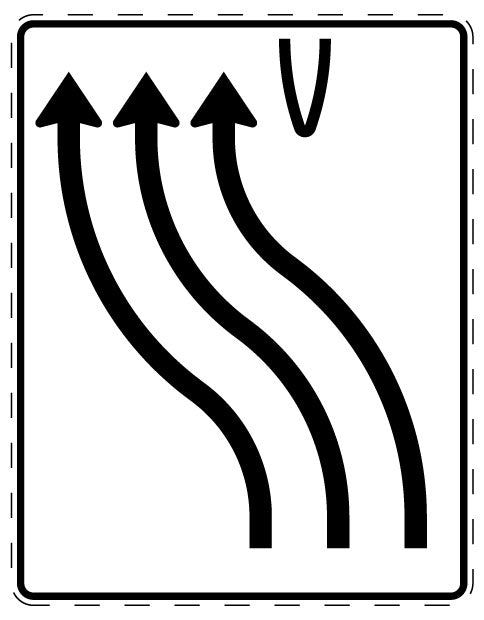 1 pièce de panneau de signalisation 20-70 cm F-Verk-501-12