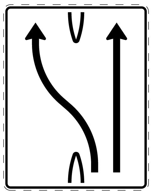 1 pièce de panneau de signalisation 2-15 cm F-Verk-501-15