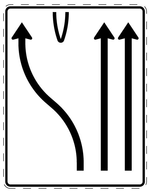 1 pièce de panneau de signalisation 2-15 cm F-Verk-501-16