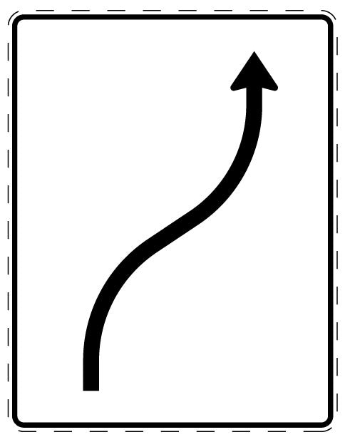 1 pièce de panneau de signalisation 20-70 cm F-Verk-511-20