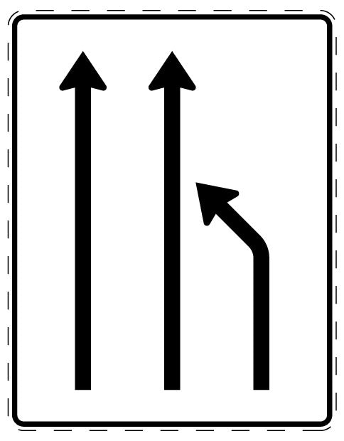 1 pièce de panneau de signalisation 2-15 cm F-Verk-531-11