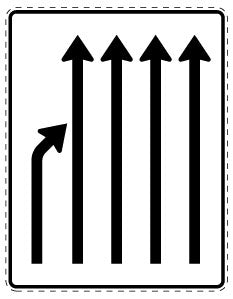 1 pièce de panneau de signalisation 20-70 cm F-Verk-531-23
