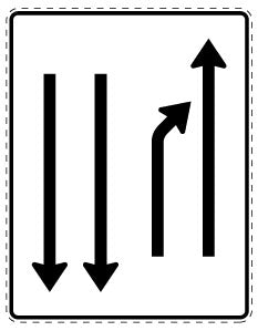 1 pièce de panneau de signalisation 2-15 cm F-Verk-532-21