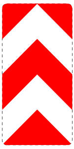 1 pièce de panneau de signalisation "Plaque de guidage" 2-15 cm F-Verk-605-31