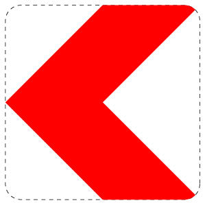 1 pièce de panneau de signalisation 2-15 cm F-Verk-625-10