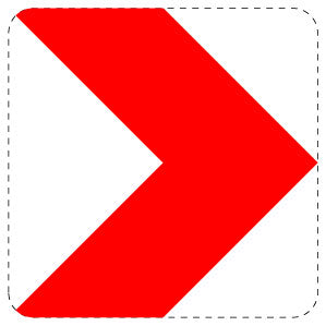 1 pièce de panneau de signalisation 2-15 cm F-Verk-625-20