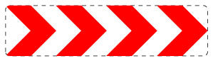 1 pièce de panneau de signalisation 2-15 cm F-Verk-625-22