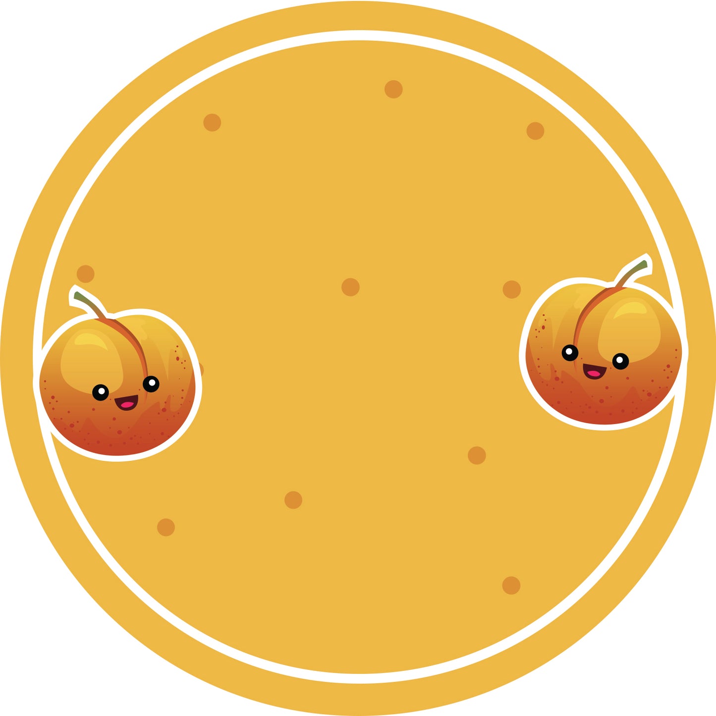 Autocollants de confiture, étiquettes de conservation, étiquettes ménagères, étiquettes rondes avec finition mate LHMAR17170-Nectarine