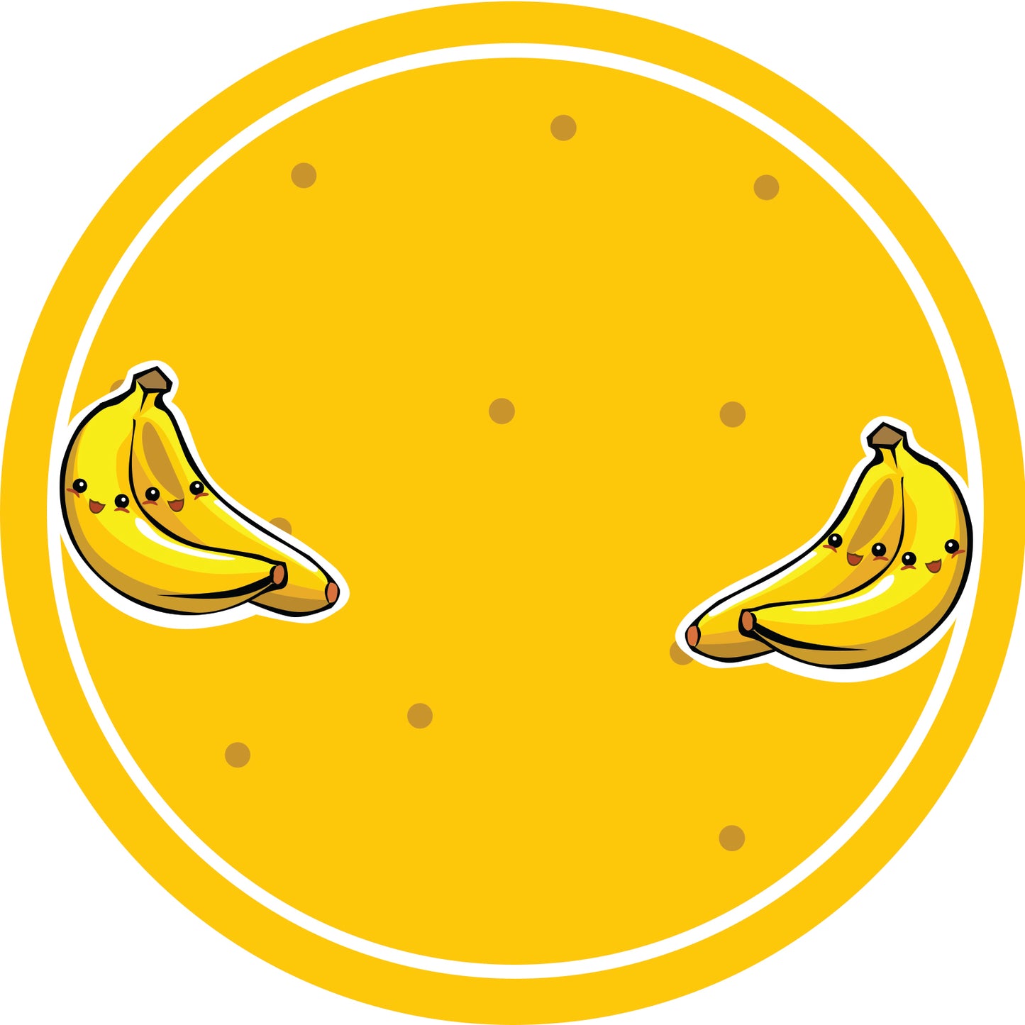 Autocollants de confiture, étiquettes de conservation, étiquettes ménagères, étiquettes rondes avec finition mate LHMAR17210-Banane