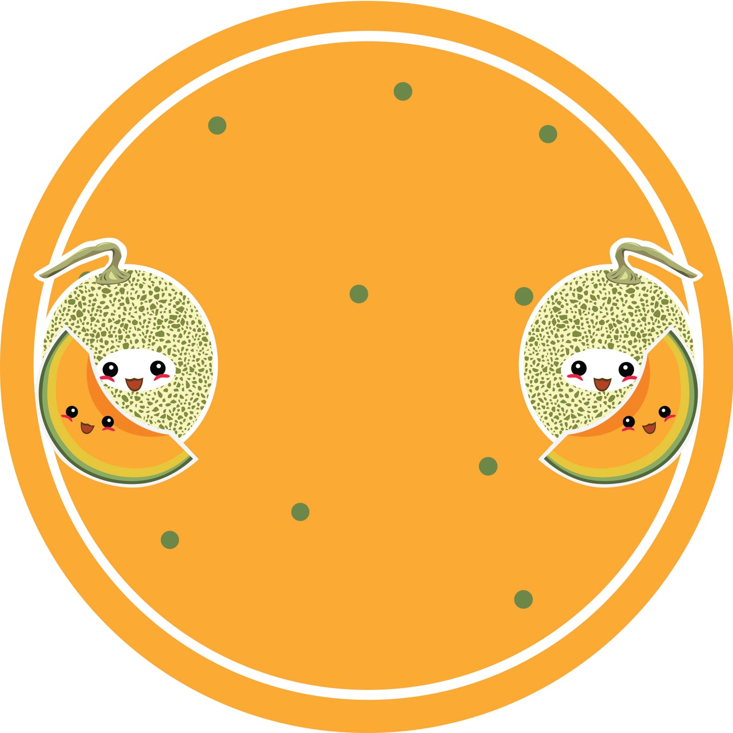 Autocollants de confiture, étiquettes de conservation, étiquettes ménagères, étiquettes rondes avec finition mate LHMAR17230-Melon Miel