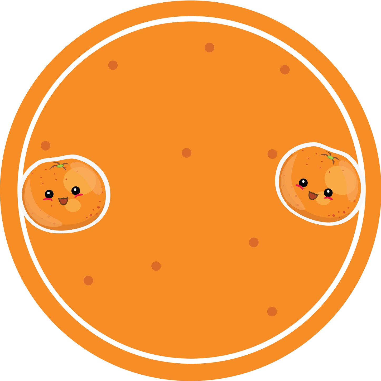 Autocollants de confiture, étiquettes de conservation, étiquettes ménagères, étiquettes rondes avec finition mate LHMAR17320-Tangerine
