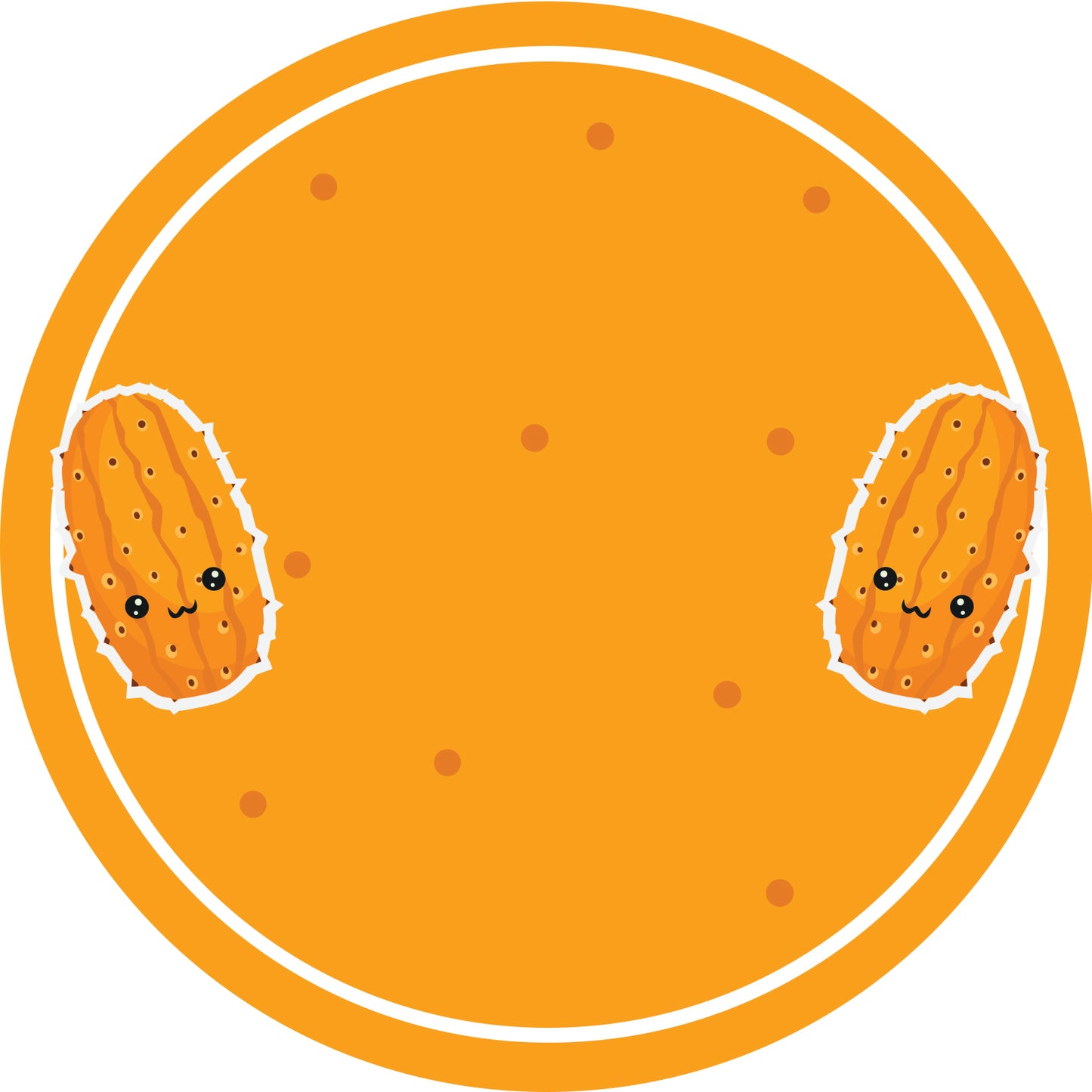 Autocollants de confiture, étiquettes de conservation, étiquettes ménagères, étiquettes rondes avec finition mate LHMAR17580-Melon épineux