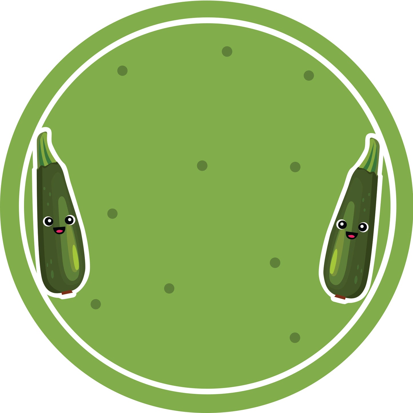 Autocollants de confiture, étiquettes de conservation, étiquettes ménagères, étiquettes rondes avec finition mate LHMAR17780-Courgette