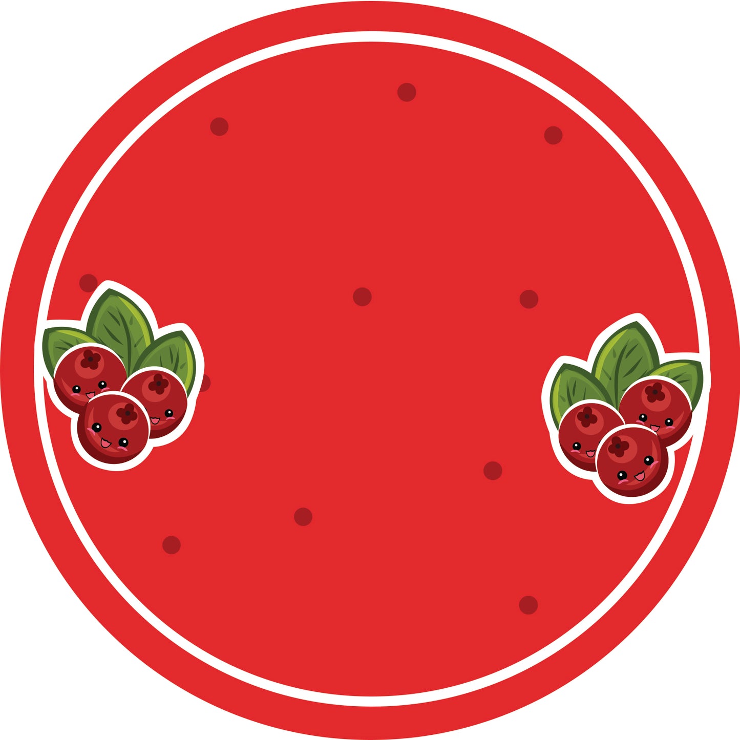 Autocollants de confiture, étiquettes de conservation, étiquettes ménagères, étiquettes rondes avec finition mate LHMAR17880-Cranberry