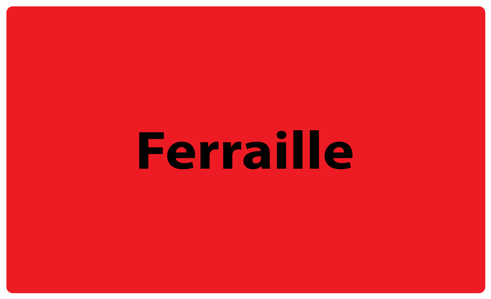 1000 autocollants de séparation des déchets "Ferraille" en papier F-GRPWA190